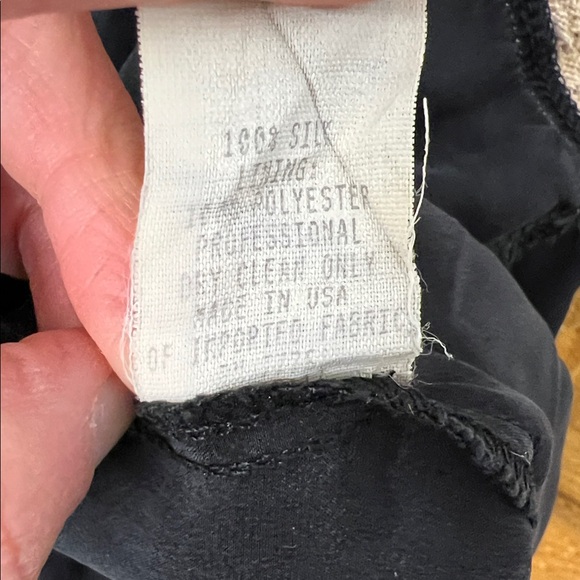 Vintage Betsey Johnson Silk Babydoll Slip Dress Black Cream Lace Trim Ribbons 2 - Picture 12 of 12